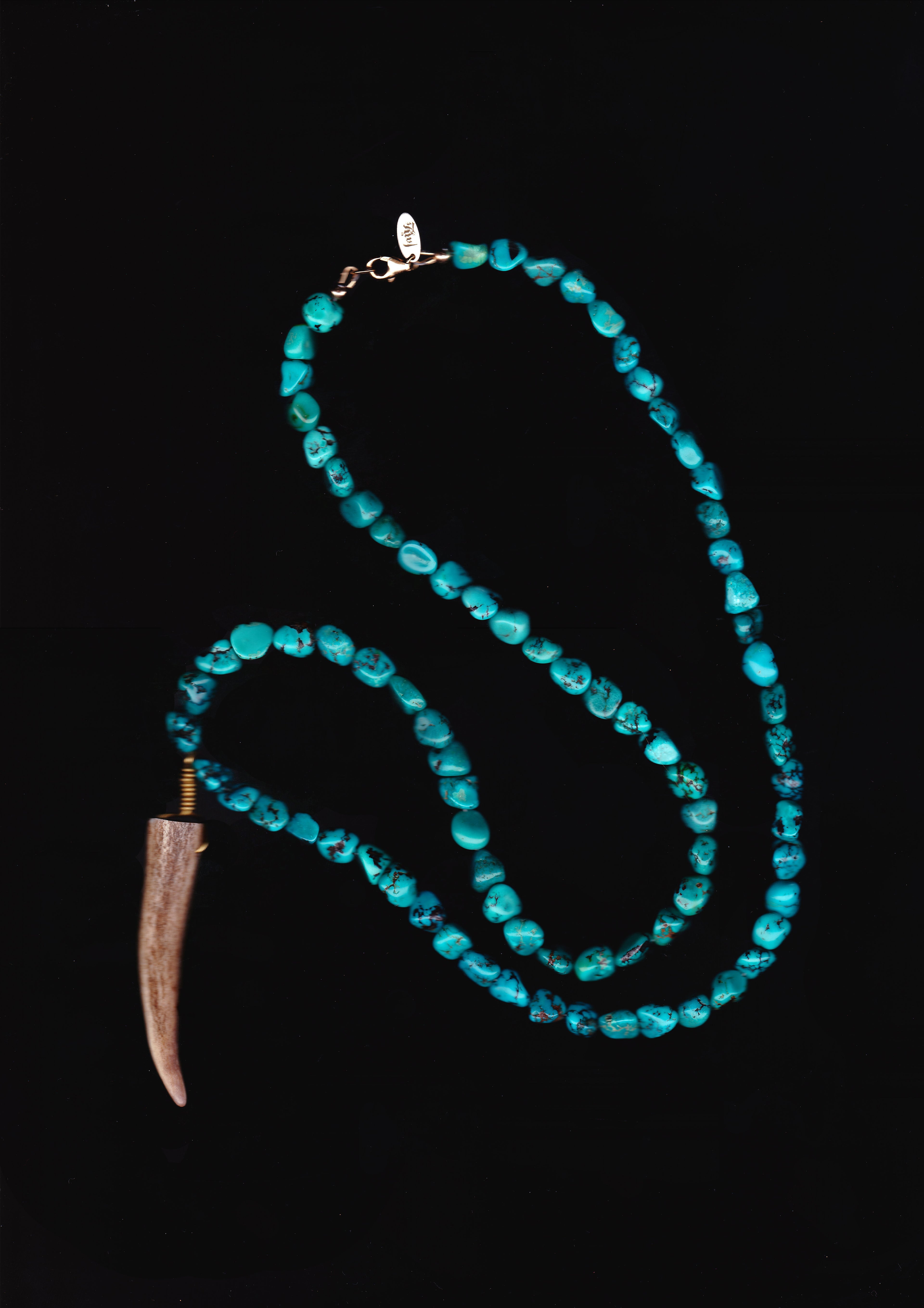 Turquoise & Deer Antler